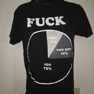 Spencer's Black Tee with White Graphic